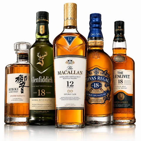 The complete five-bottle Reserva 18 collection